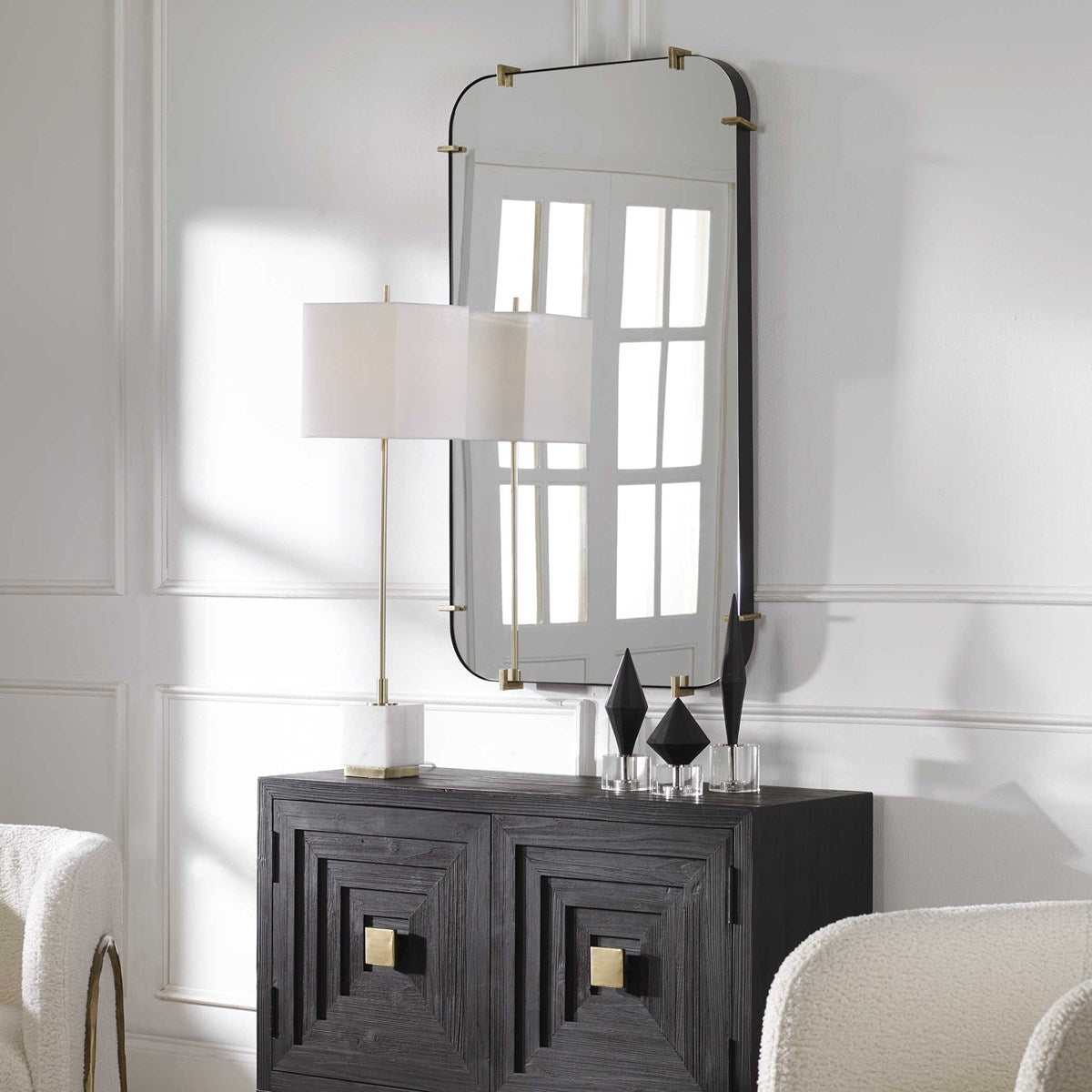 the Uttermost 09888 wall mirror is available in Edmonton at McElherans Furniture + Design