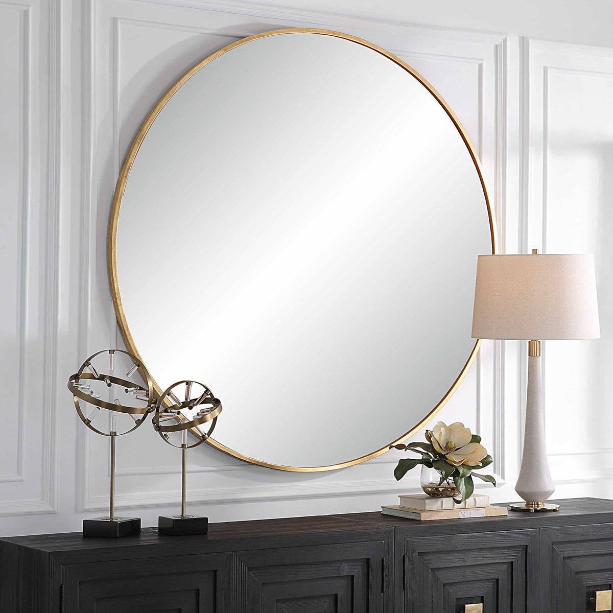 the Uttermost Junius wall mirror is available in Edmonton at McElherans Furniture + Design