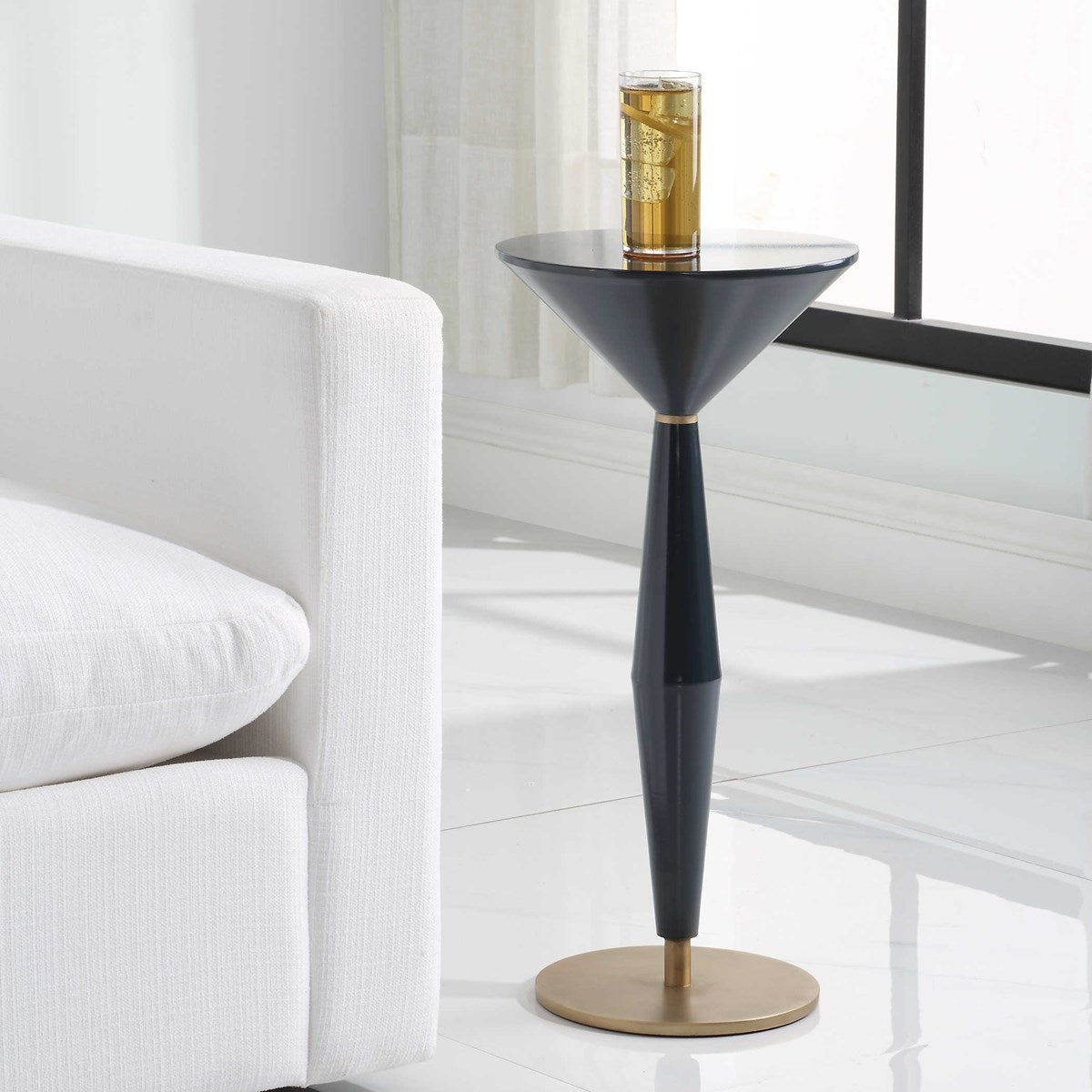 the Uttermost 24007 living room occasional end table is available in Edmonton at McElherans Furniture + Design