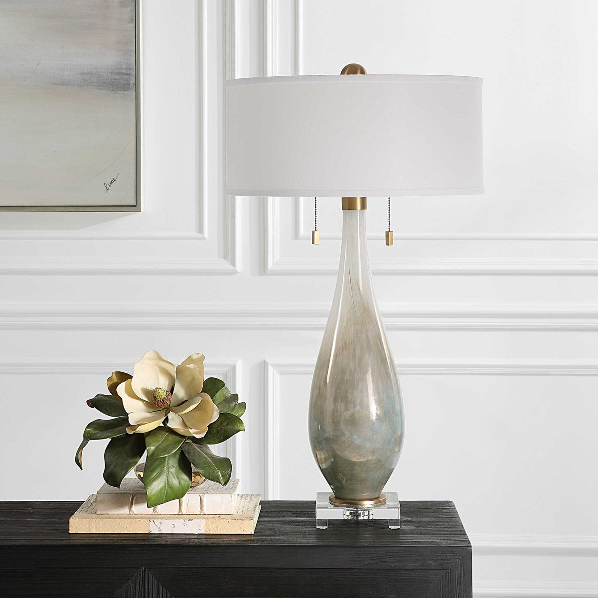 the Uttermost Cardoni lighting table lamp is available in Edmonton at McElherans Furniture + Design
