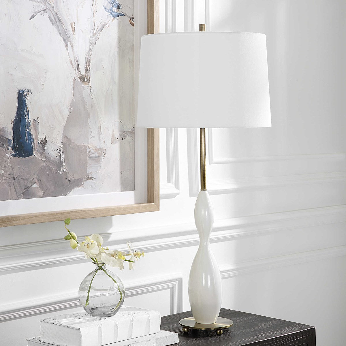 the Uttermost Annora lighting table lamp is available in Edmonton at McElherans Furniture + Design