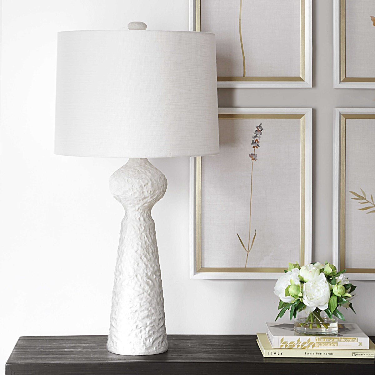 the Uttermost Sonata lighting table lamp is available in Edmonton at McElherans Furniture + Design