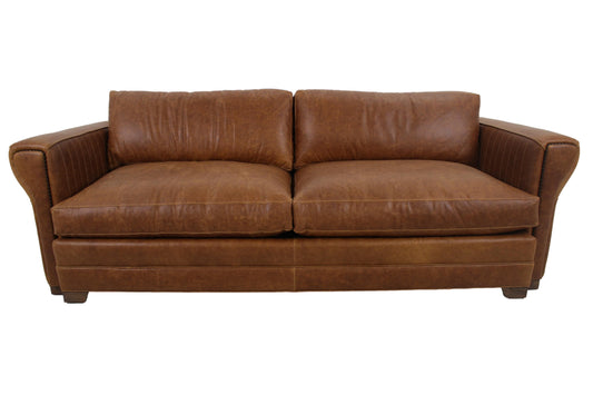 the Whittemore Sherrill 1820-03 living room leather sofa is available in Edmonton at McElherans Furniture + Design