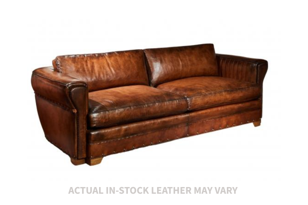 the Whittemore Sherrill 1820-03 living room leather sofa is available in Edmonton at McElherans Furniture + Design