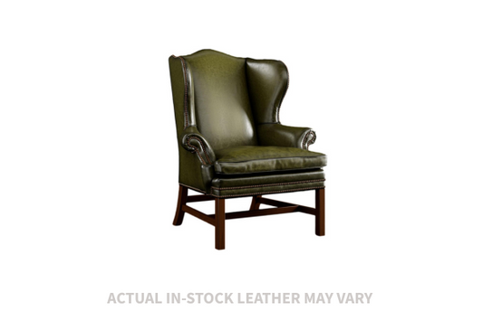 the Whittemore Sherrill 1670-01 living room leather chair is available in Edmonton at McElherans Furniture + Design