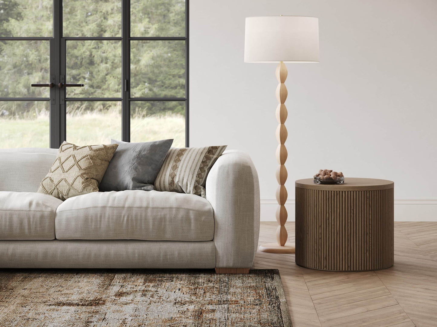 the Flowdecor Manor lighting floor lamp is available in Edmonton at McElherans Furniture + Design