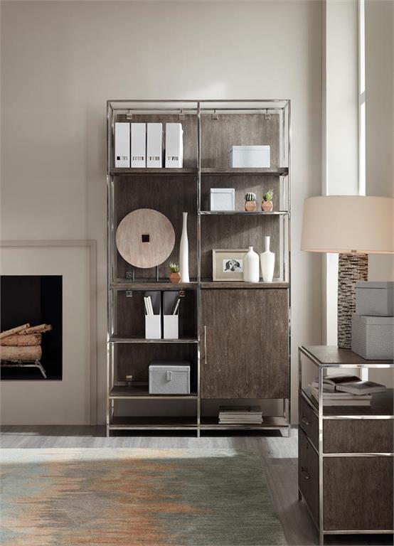 the Hooker Furniture Storia 1609-10445-MWD home office bookcase is available in Edmonton at McElherans Furniture + Design