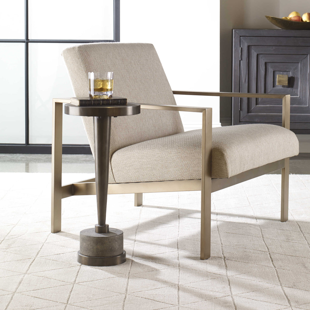 the Uttermost 24863 living room occasional end table is available in Edmonton at McElherans Furniture + Design