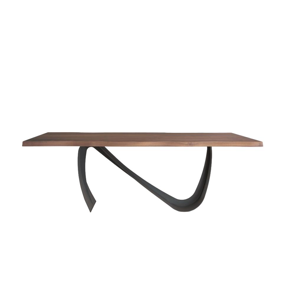 the Bellini Modern Flex dining room table is available in Edmonton at McElherans Furniture + Design