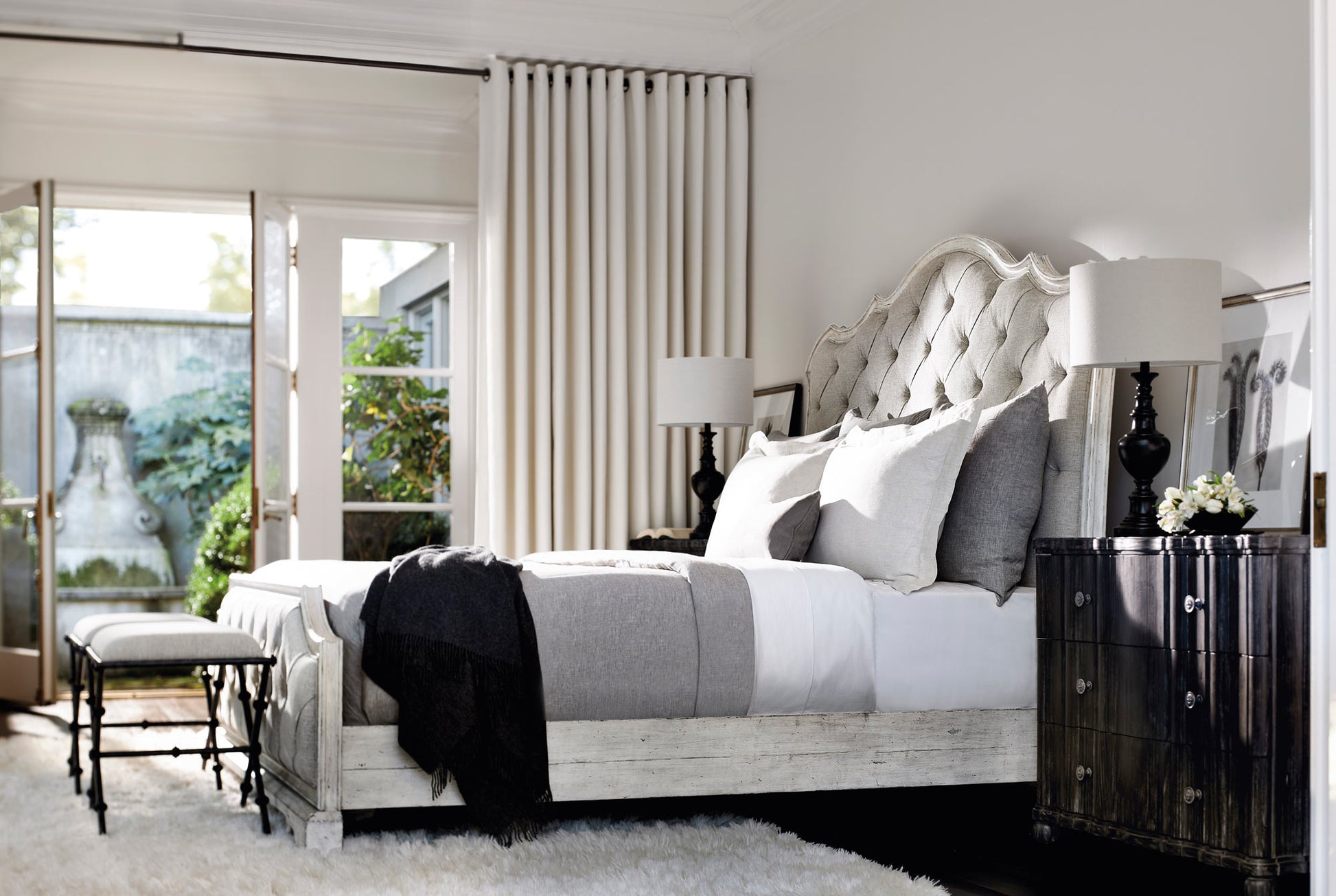 the Bernhardt Mirabelle 304-032B bedroom night table is available in Edmonton at McElherans Furniture + Design