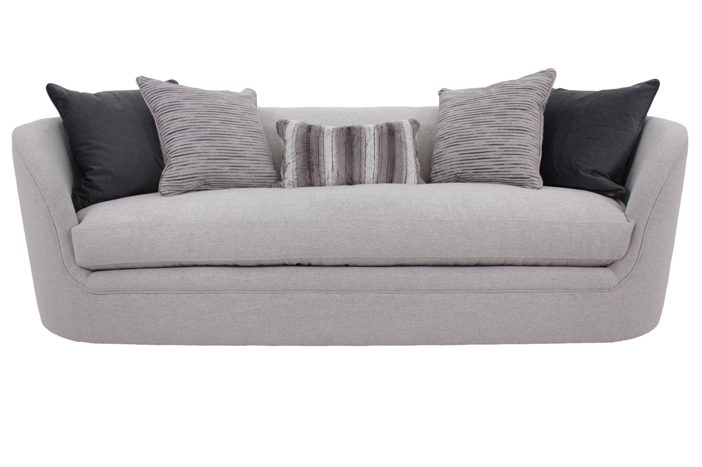 the Bernhardt Amara N8027 living room upholstered sofa is available in Edmonton at McElherans Furniture + Design