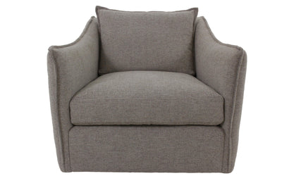 the Bernhardt Plush contemporary Joli living room upholstered swivel chair is available in Edmonton at McElherans Furniture + Design