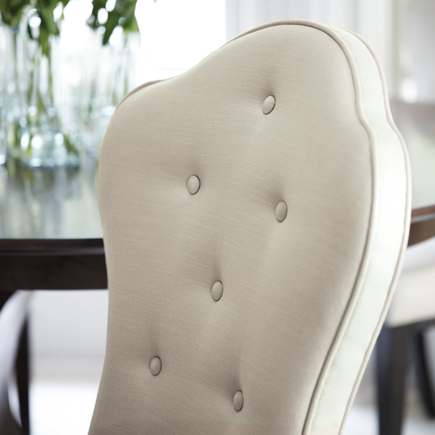 the Bernhardt Haven 346-541 dining room chair is available in Edmonton at McElherans Furniture + Design