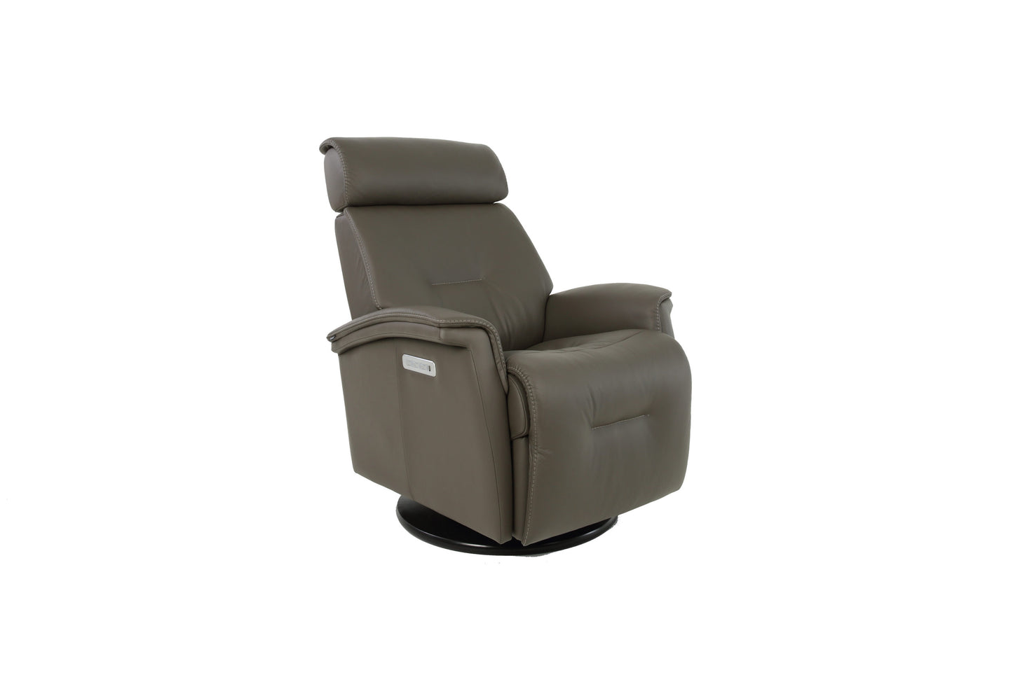 the Fjords Rome 211216P living room reclining swivel chair is available in Edmonton at McElherans Furniture + Design