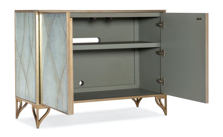 the Hooker Furniture Joannie 628-85632-647 living room occasional chest is available in Edmonton at McElherans Furniture + Design