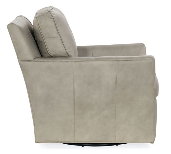 the Hooker Furniture CC323-080 living room leather swivel chair is available in Edmonton at McElherans Furniture + Design