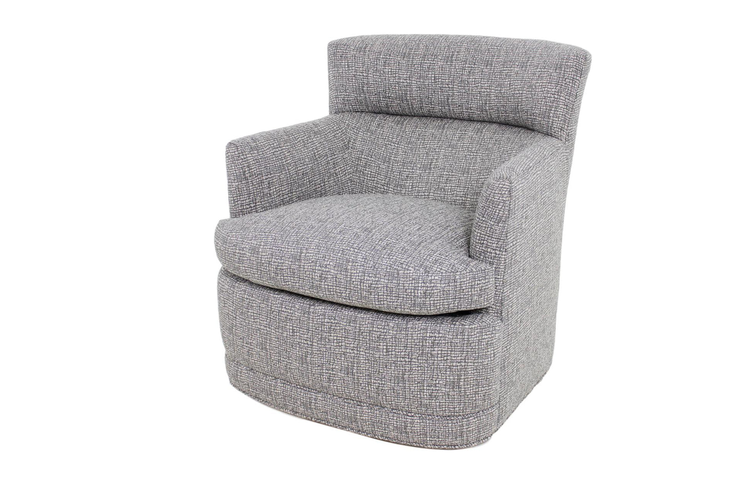 the Jessica Charles Audrey living room upholstered swivel chair is available in Edmonton at McElherans Furniture + Design