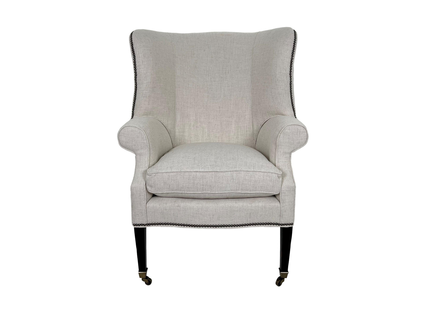 the Lillian August Preston living room upholstered chair is available in Edmonton at McElherans Furniture + Design