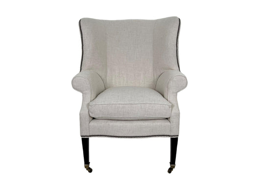 the Lillian August Preston living room upholstered chair is available in Edmonton at McElherans Furniture + Design