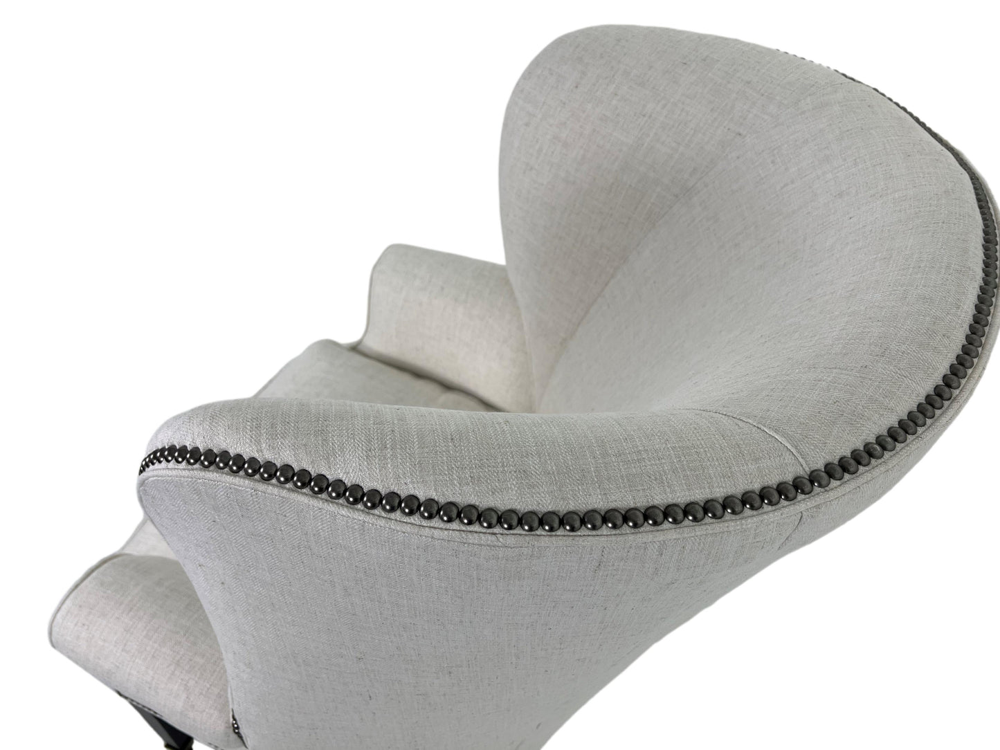 the Lillian August Preston living room upholstered chair is available in Edmonton at McElherans Furniture + Design