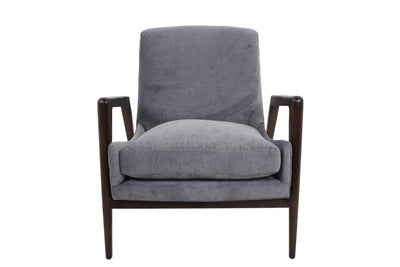the Lillian August  transitional Dorian living room upholstered chair is available in Edmonton at McElherans Furniture + Design
