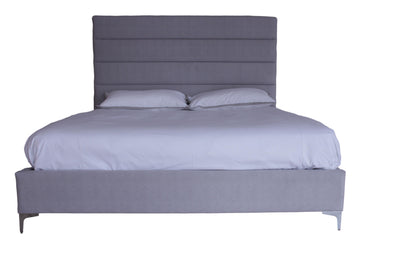 the Marcantonio  contemporary Harlow bedroom bed is available in Edmonton at McElherans Furniture + Design