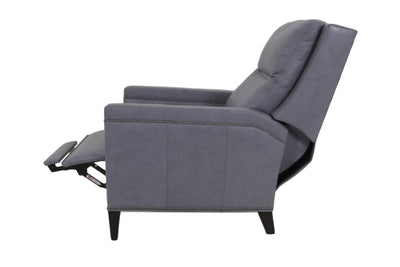 the Motioncraft Custom Leather Works contemporary L44CCMPH living room reclining leather recliner is available in Edmonton at McElherans Furniture + Design