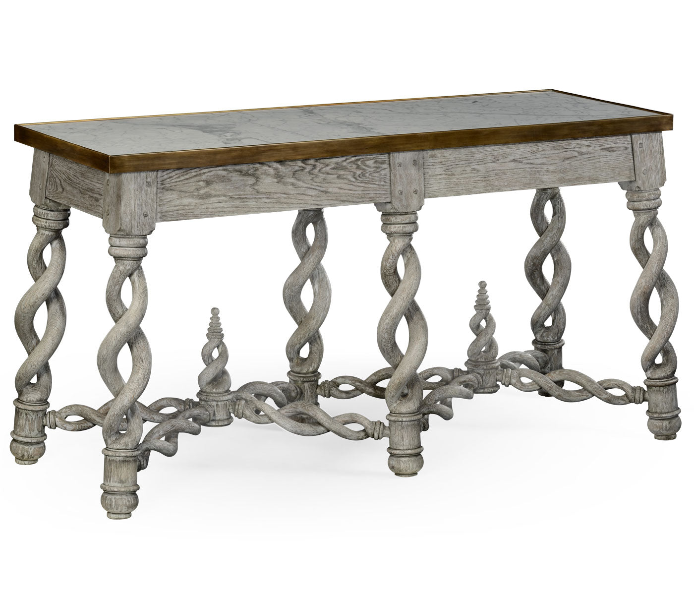 the Jonathon Charles William Yeoward 530013-GYO living room occasional console table is available in Edmonton at McElherans Furniture + Design
