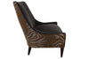 the HF Custom  transitional Lurie living room upholstered chair is available in Edmonton at McElherans Furniture + Design