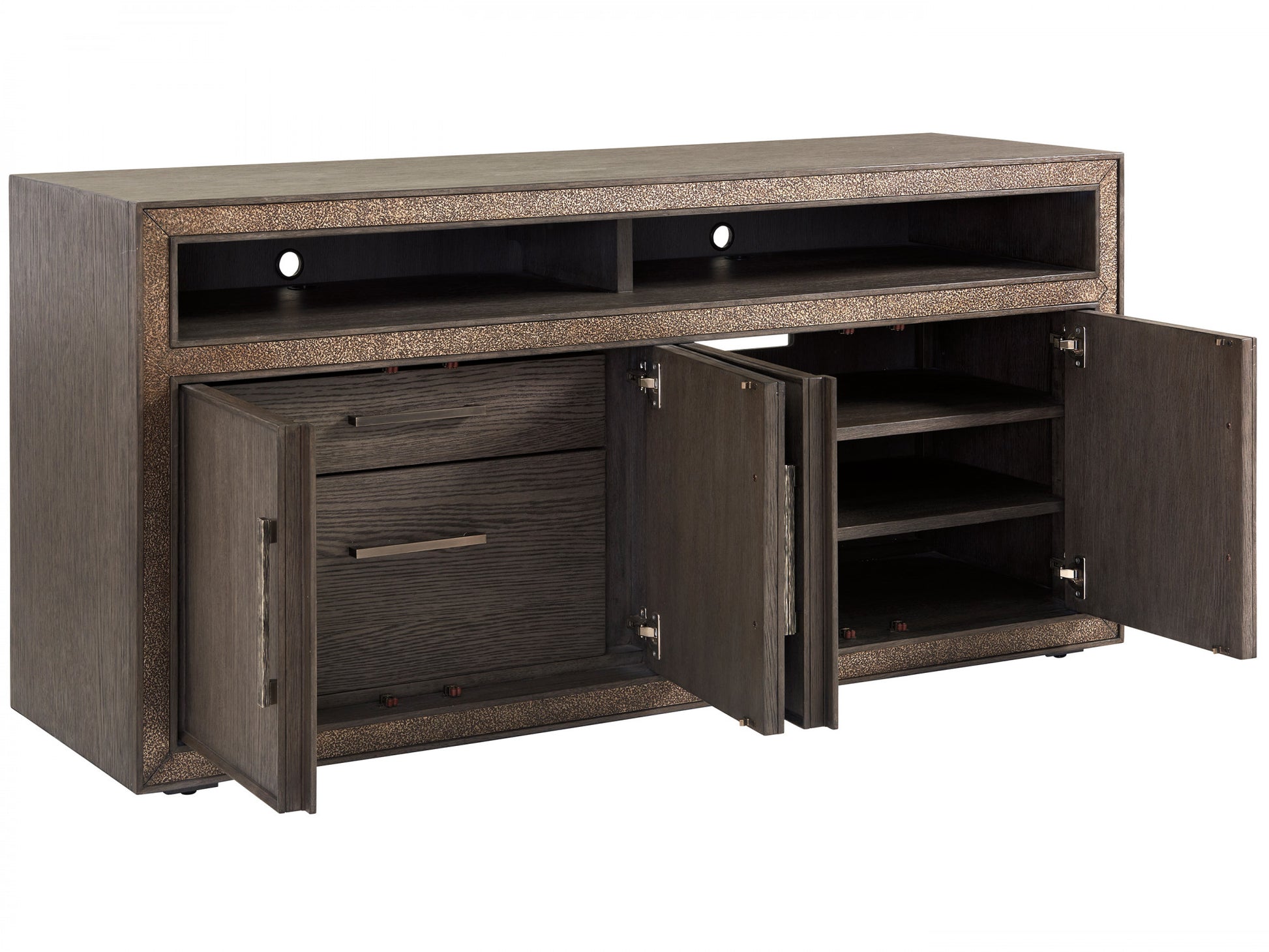 the Sligh Hampton living room entertainment media console is available in Edmonton at McElherans Furniture + Design
