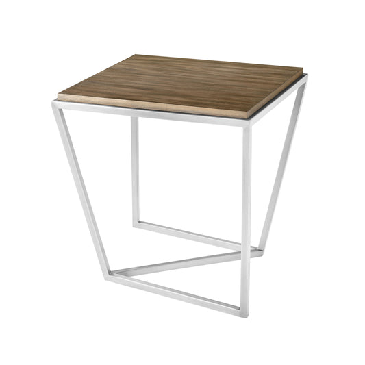 the Theodore Alexander Crazy X living room occasional end table is available in Edmonton at McElherans Furniture + Design