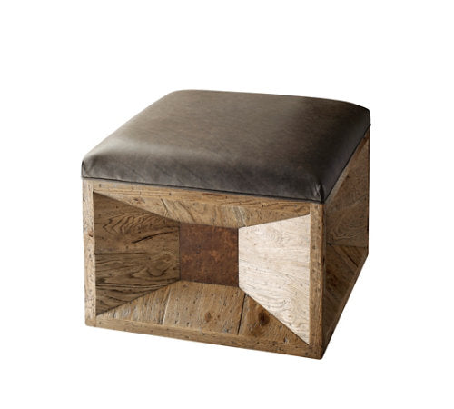 the Theodore Alexander CB44007 living room upholstered ottoman is available in Edmonton at McElherans Furniture + Design