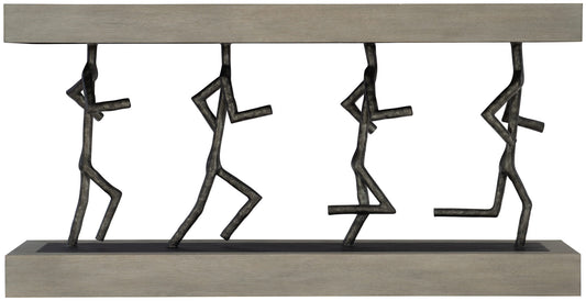 the Bernhardt Theo 379-910 living room occasional console table is available in Edmonton at McElherans Furniture + Design