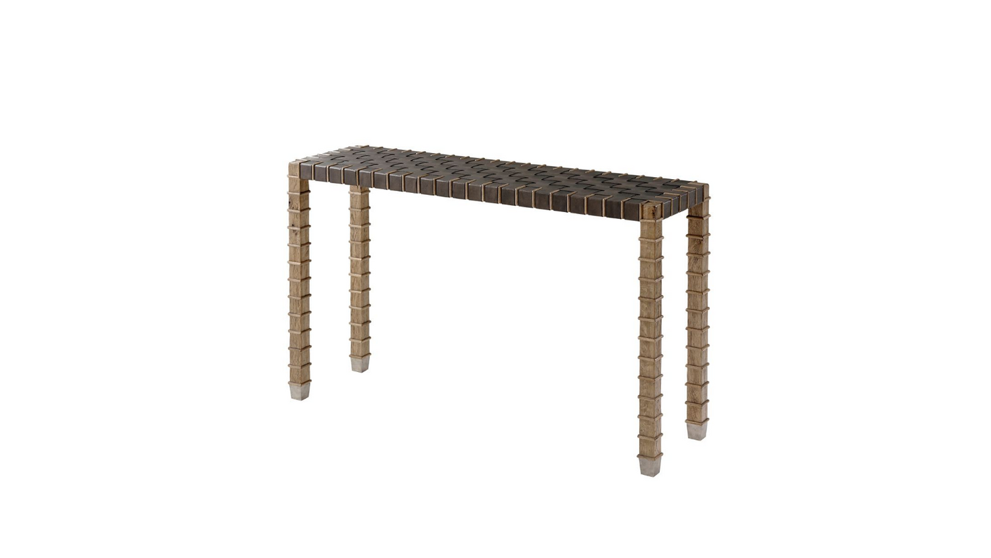 the Theodore Alexander CB53022 living room occasional console table is available in Edmonton at McElherans Furniture + Design