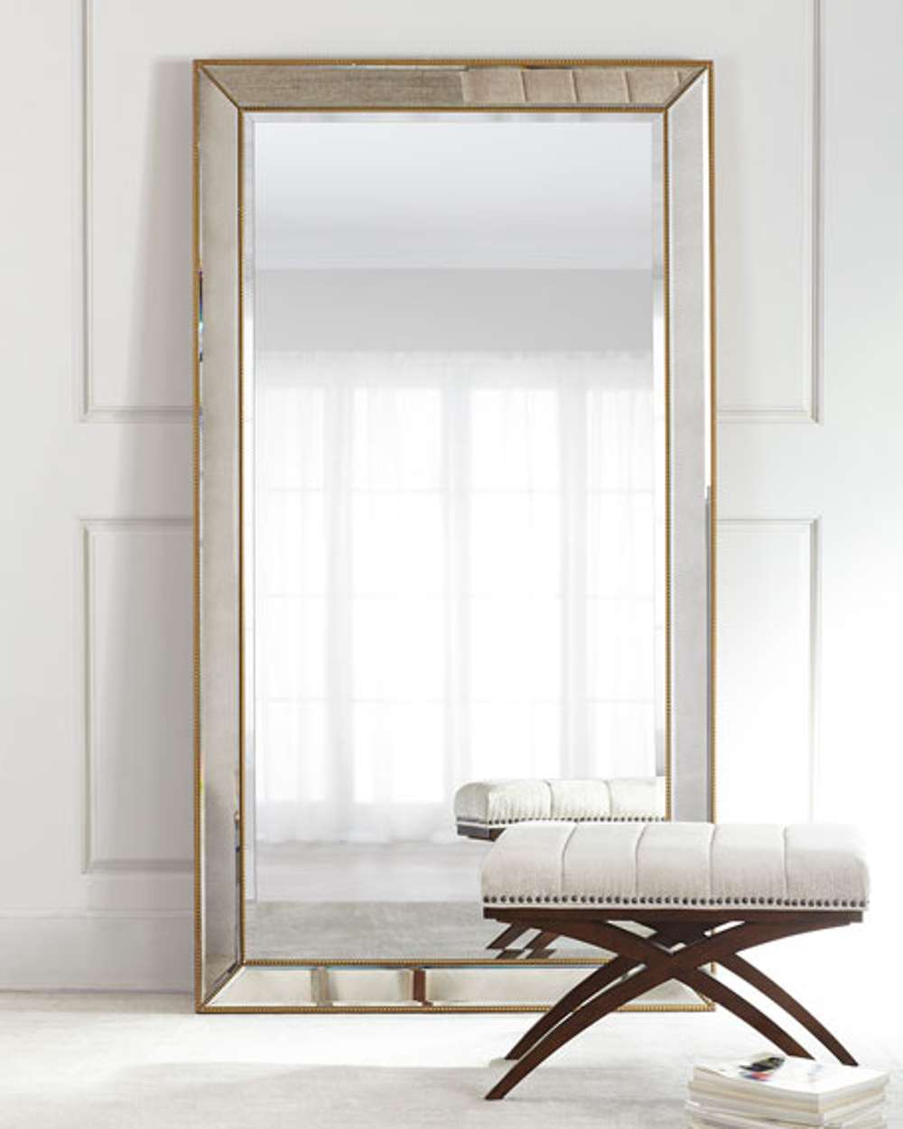 the Basset Mirror M3871B wall mirror is available in Edmonton at McElherans Furniture + Design