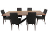 the Bellini Modern 7 piece dining room is available in Edmonton at McElherans Furniture + Design