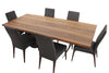 the Bellini Modern 7 piece dining room is available in Edmonton at McElherans Furniture + Design