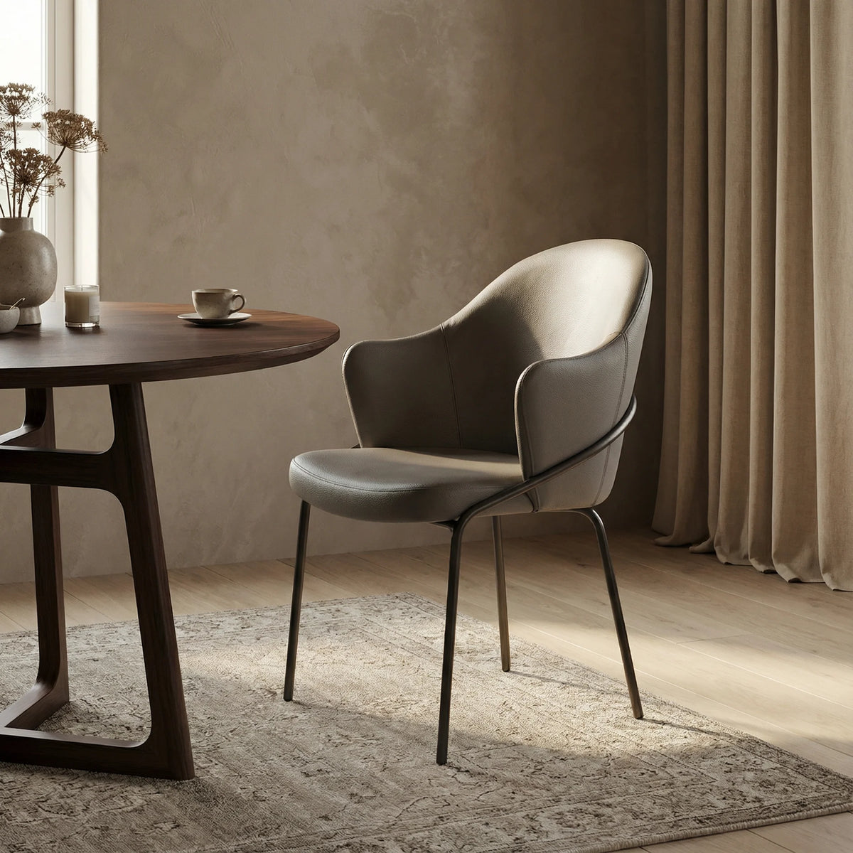 the Bellini Modern Brandi dining room chair is available in Edmonton at McElherans Furniture + Design