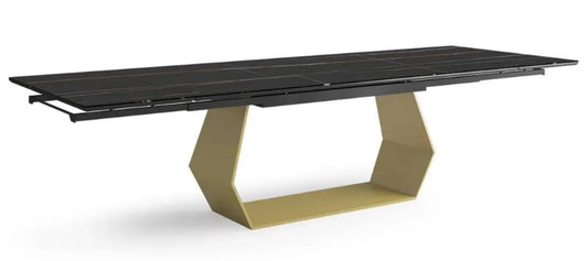 the Bellini Modern Ferrero dining room table is available in Edmonton at McElherans Furniture + Design