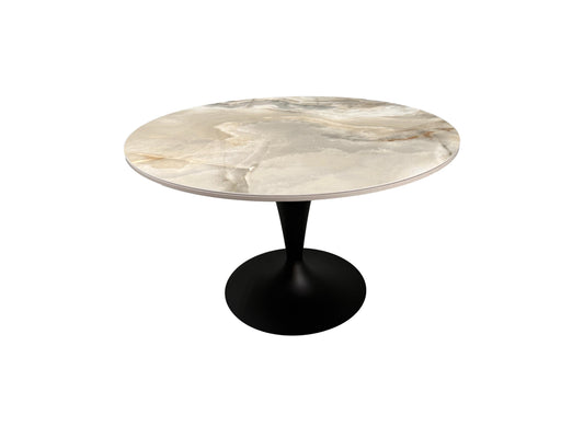 the Bellini Modern Sole dining room table is available in Edmonton at McElherans Furniture + Design