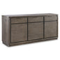 the Bernhardt Outline 360-132 dining room buffet is available in Edmonton at McElherans Furniture + Design