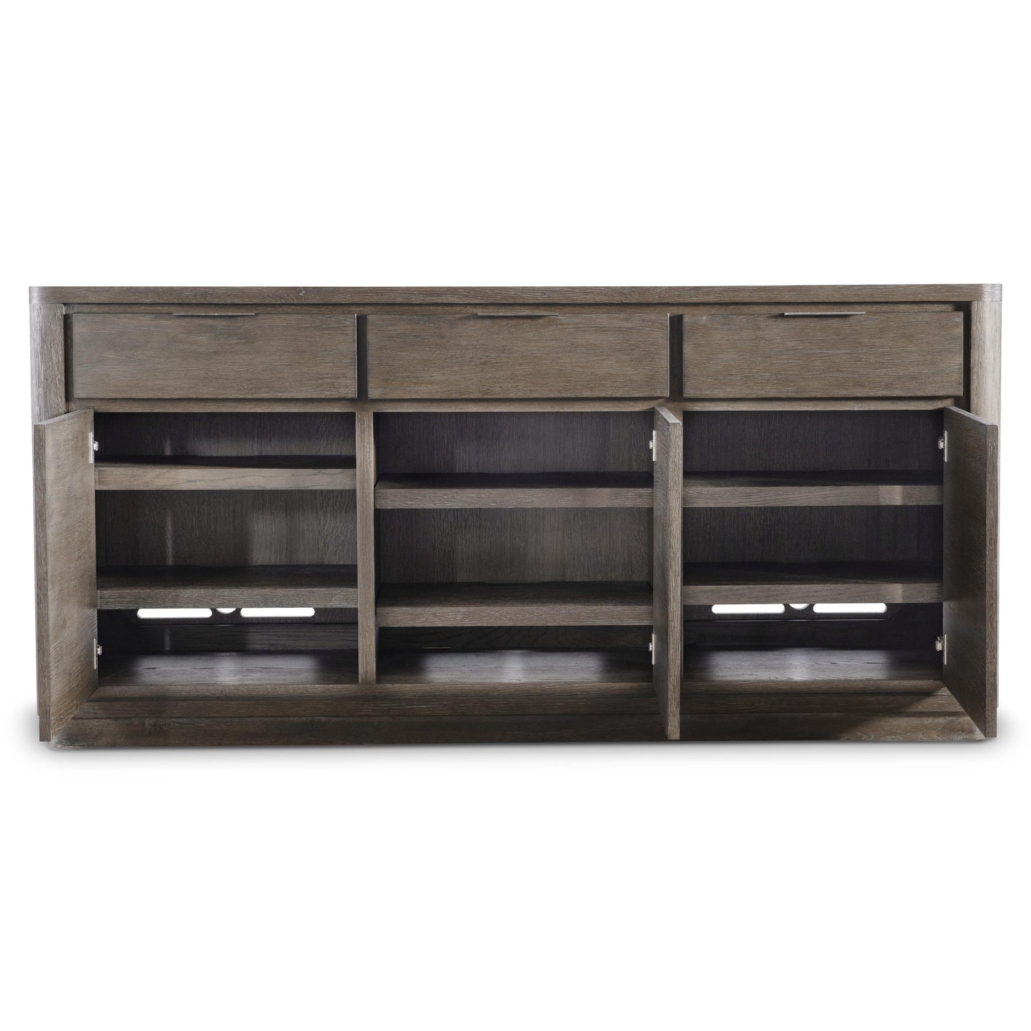 the Bernhardt Outline 360-132 dining room buffet is available in Edmonton at McElherans Furniture + Design