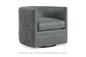 the Bernhardt Palazzo 212SLQ living room leather swivel chair is available in Edmonton at McElherans Furniture + Design
