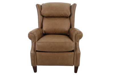 the Bradington Young classic / traditional Brloderick living room reclining leather recliner is available in Edmonton at McElherans Furniture + Design