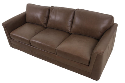 Bradington Young  transitional 625-95 living room leather upholstered sofa