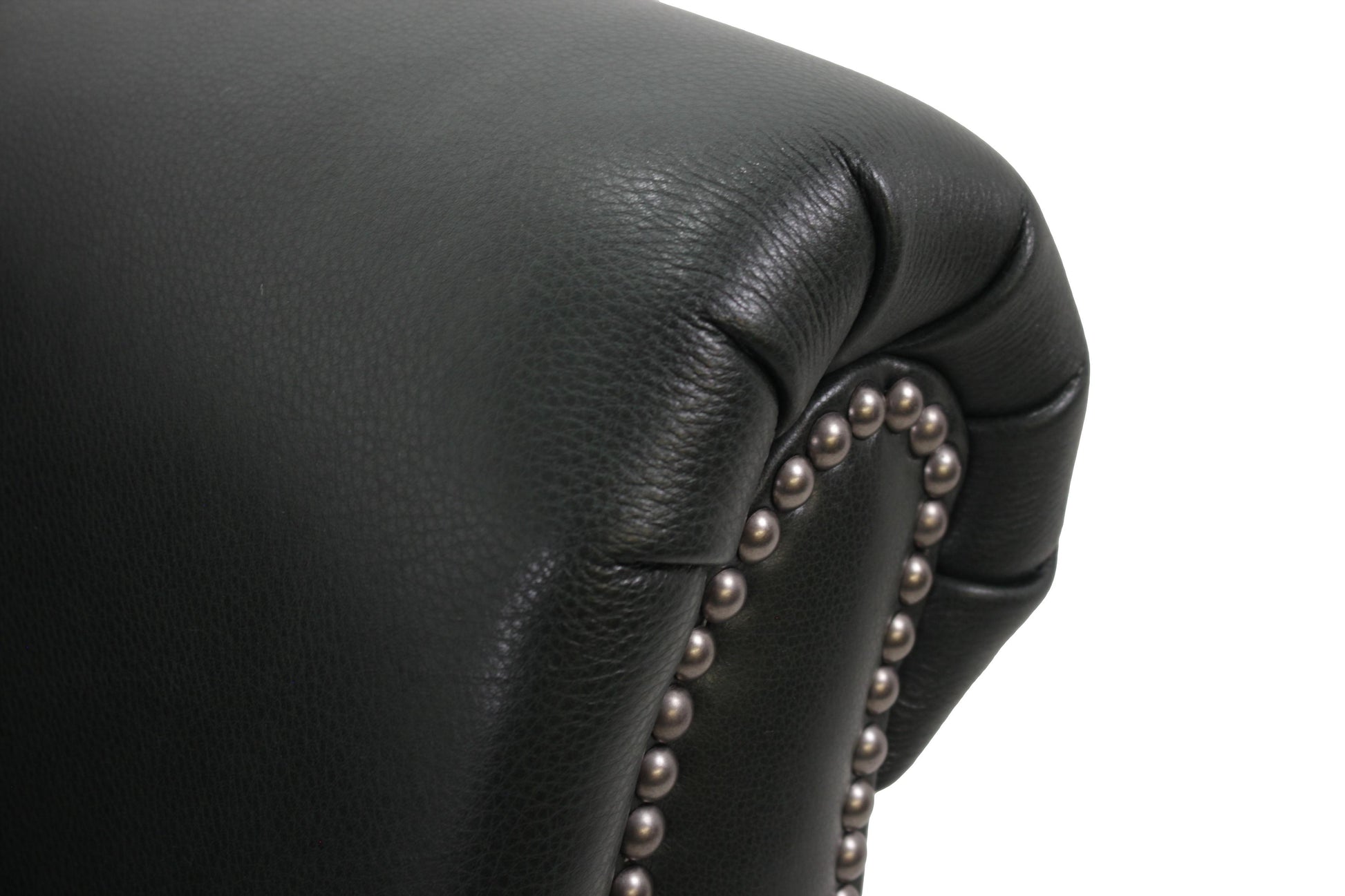 the Bradington Young Richardson 866-95 living room leather sofa is available in Edmonton at McElherans Furniture + Design
