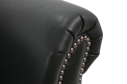 the Bradington Young Richardson 866-95 living room leather sofa is available in Edmonton at McElherans Furniture + Design