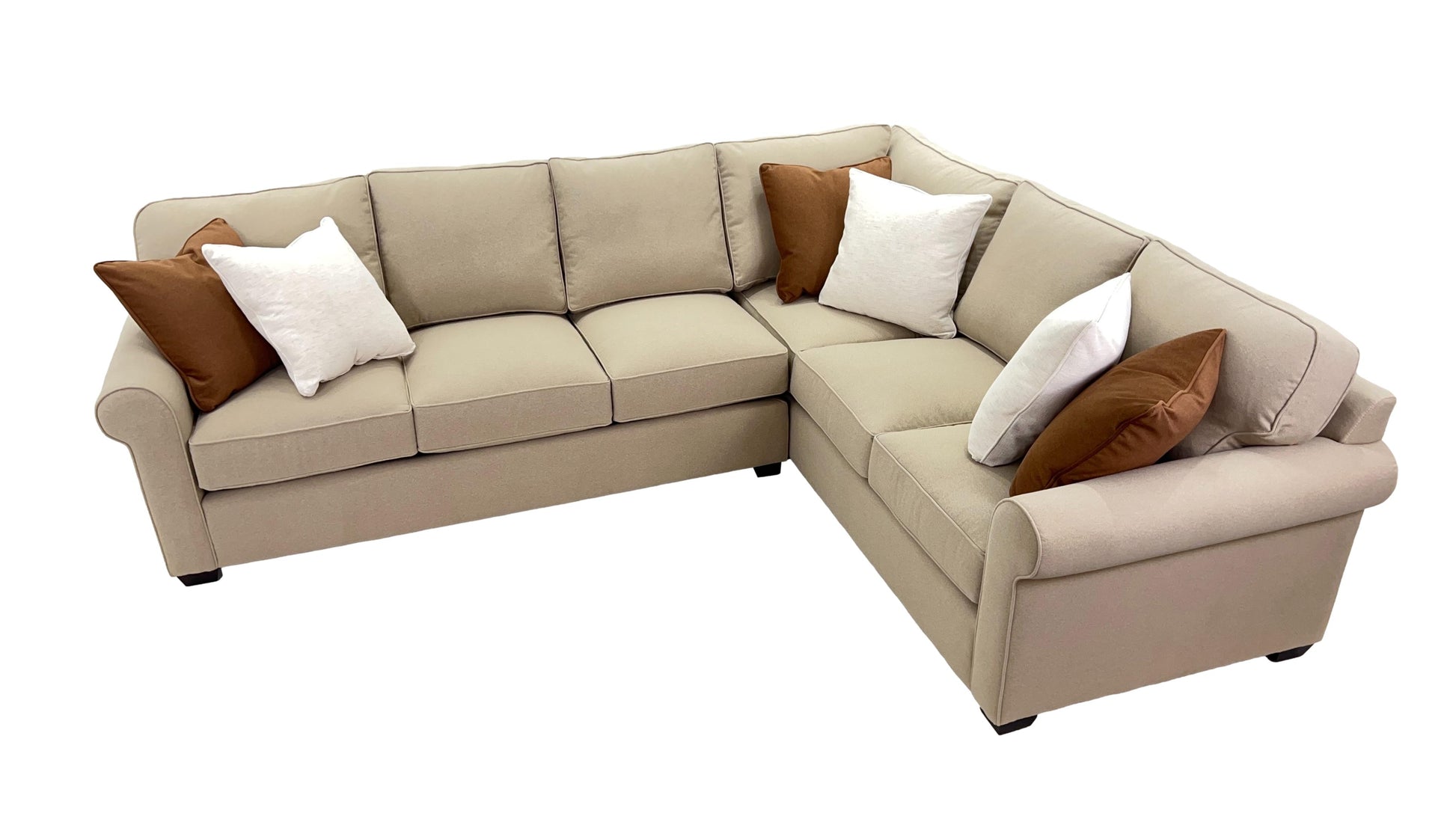 the Brentwood Ace living room upholstered sectional is available in Edmonton at McElherans Furniture + Design