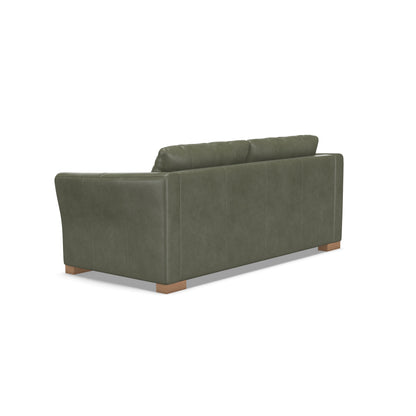 the Brentwood Ginsberg living room leather sofa is available in Edmonton at McElherans Furniture + Design