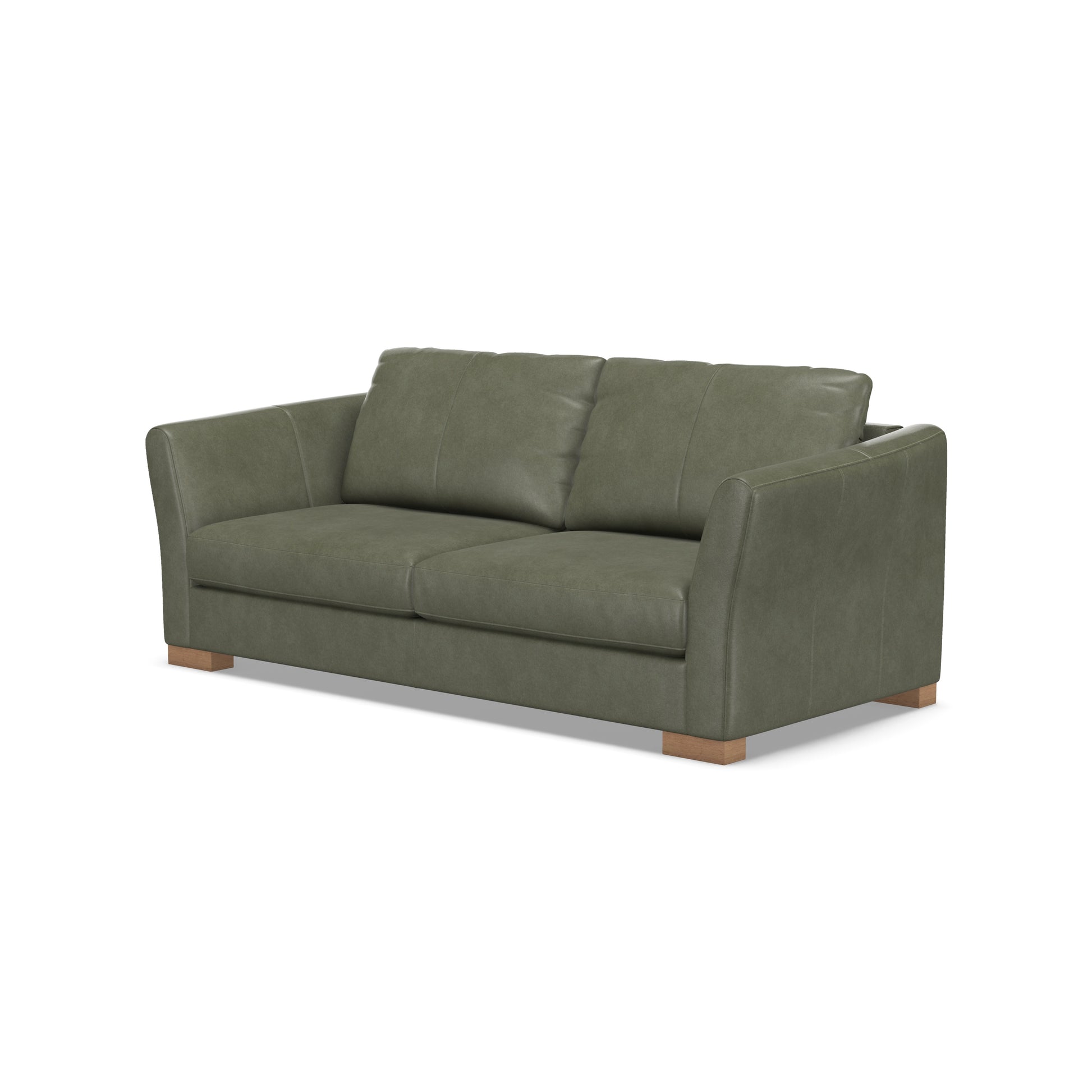 the Brentwood Ginsberg living room leather sofa is available in Edmonton at McElherans Furniture + Design
